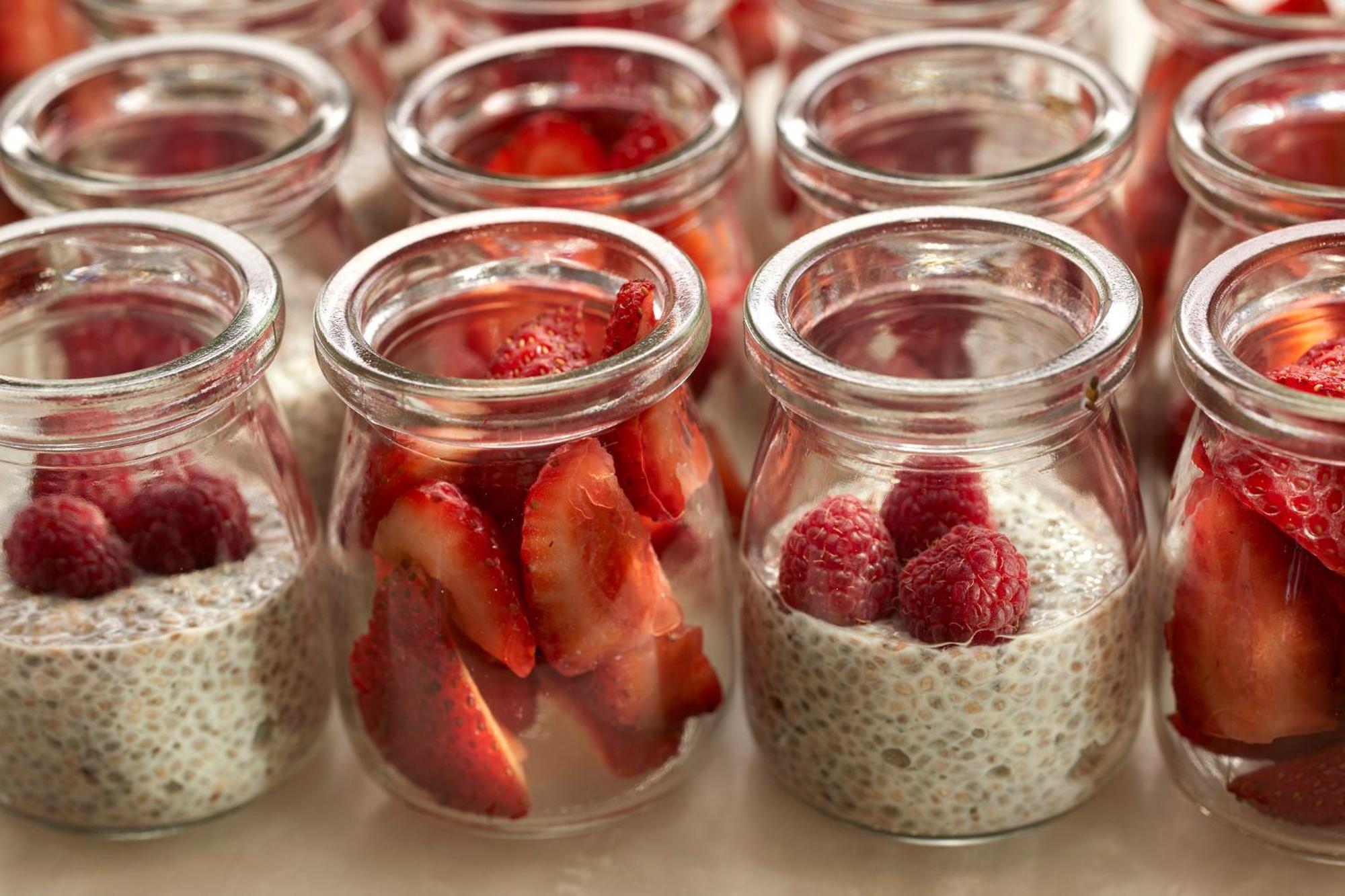 Mandarin Oriental, Santiago Hotel Екстериор снимка Chia pudding with strawberries
